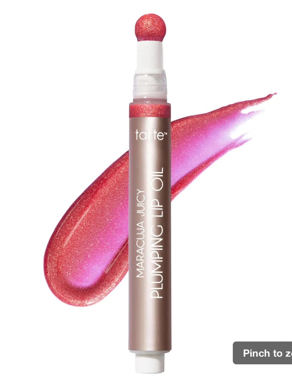tarte Maracuja Juicy Plumping Lip Oil — Shimmery Hibiscus